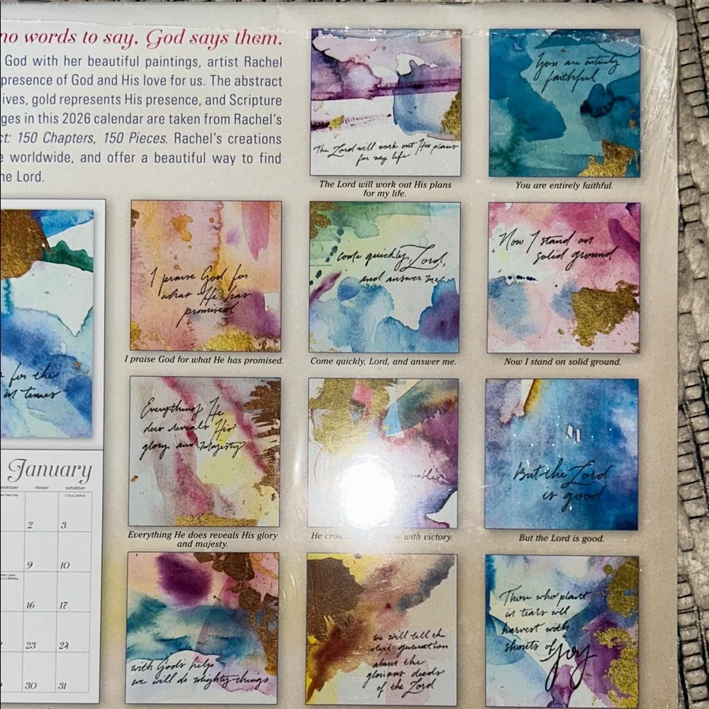Bless This Year 2026 Calendar NWT